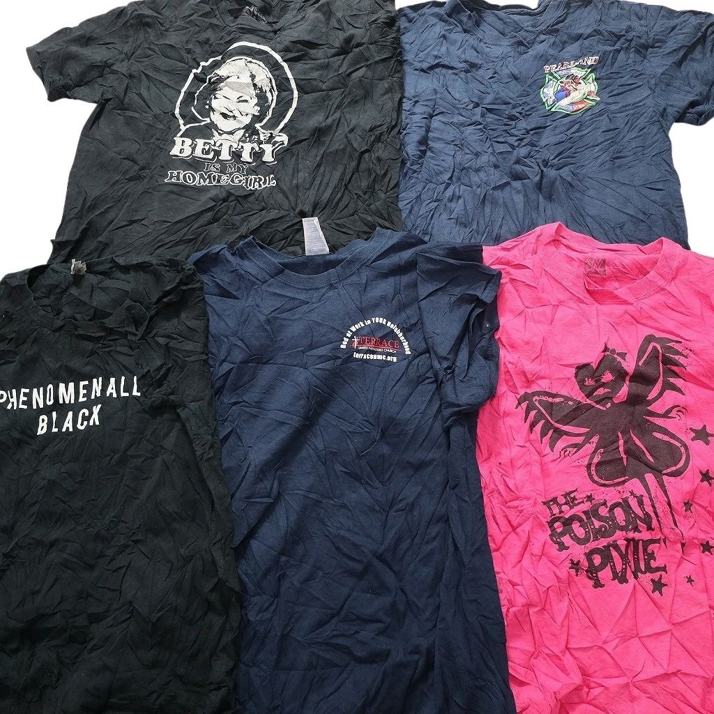 古着卸 まとめ売り カラーmix プリント 半袖Tシャツ 20枚セット