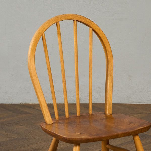 送料込 アーコール/ERCOL クエーカーチェア ビンテージ アーコールERCOL No875 クエーカーダイニングチェア8脚セット
