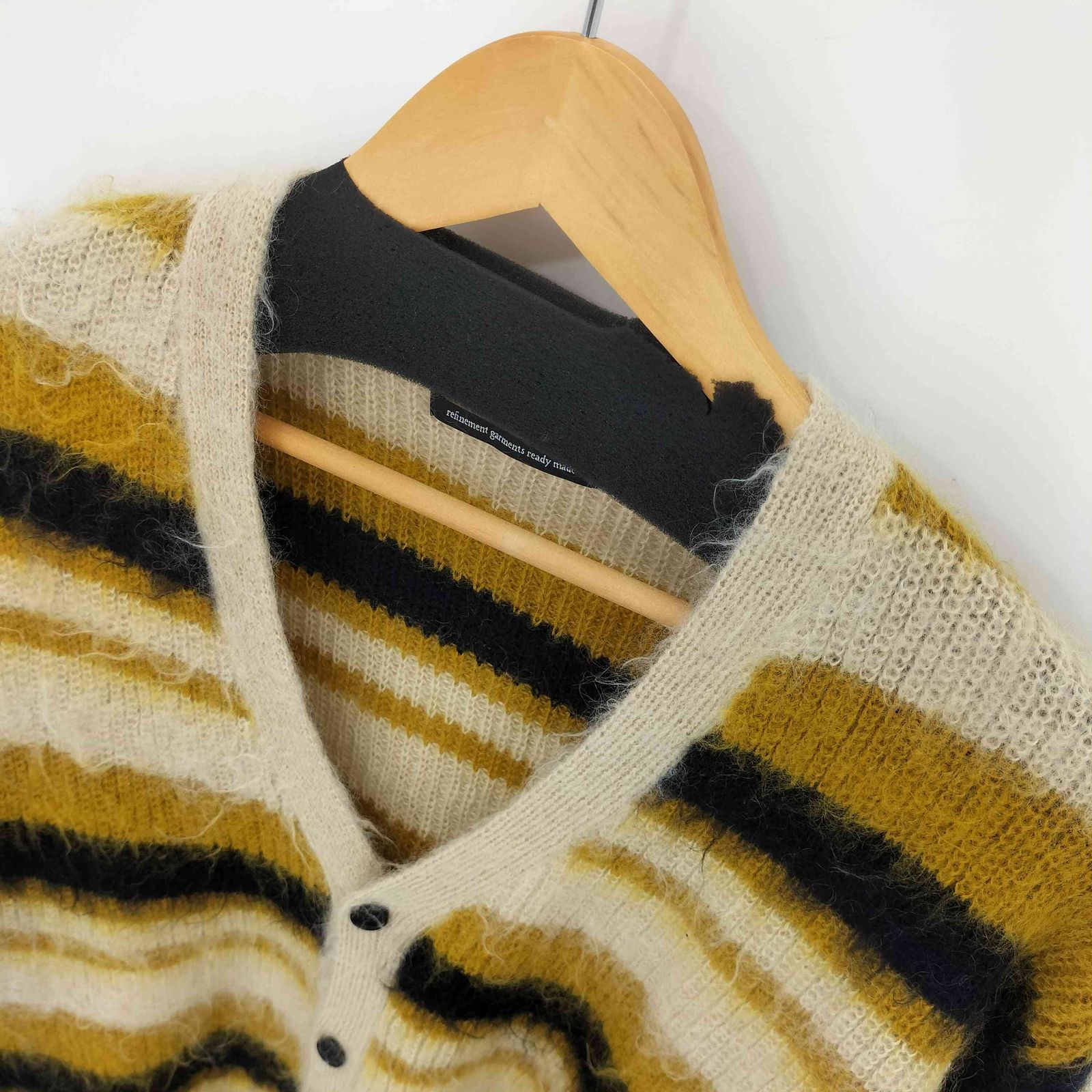 トップス unused 19AW 5G border knit cardigan unused5G BORDER KNIT CARDIGAN