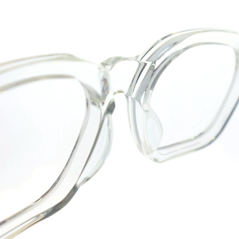 CHROME HEARTS クロムハーツ CUMPTION クリアフレーム ウェリントン サングラス メガネ 眼鏡 ゴールド