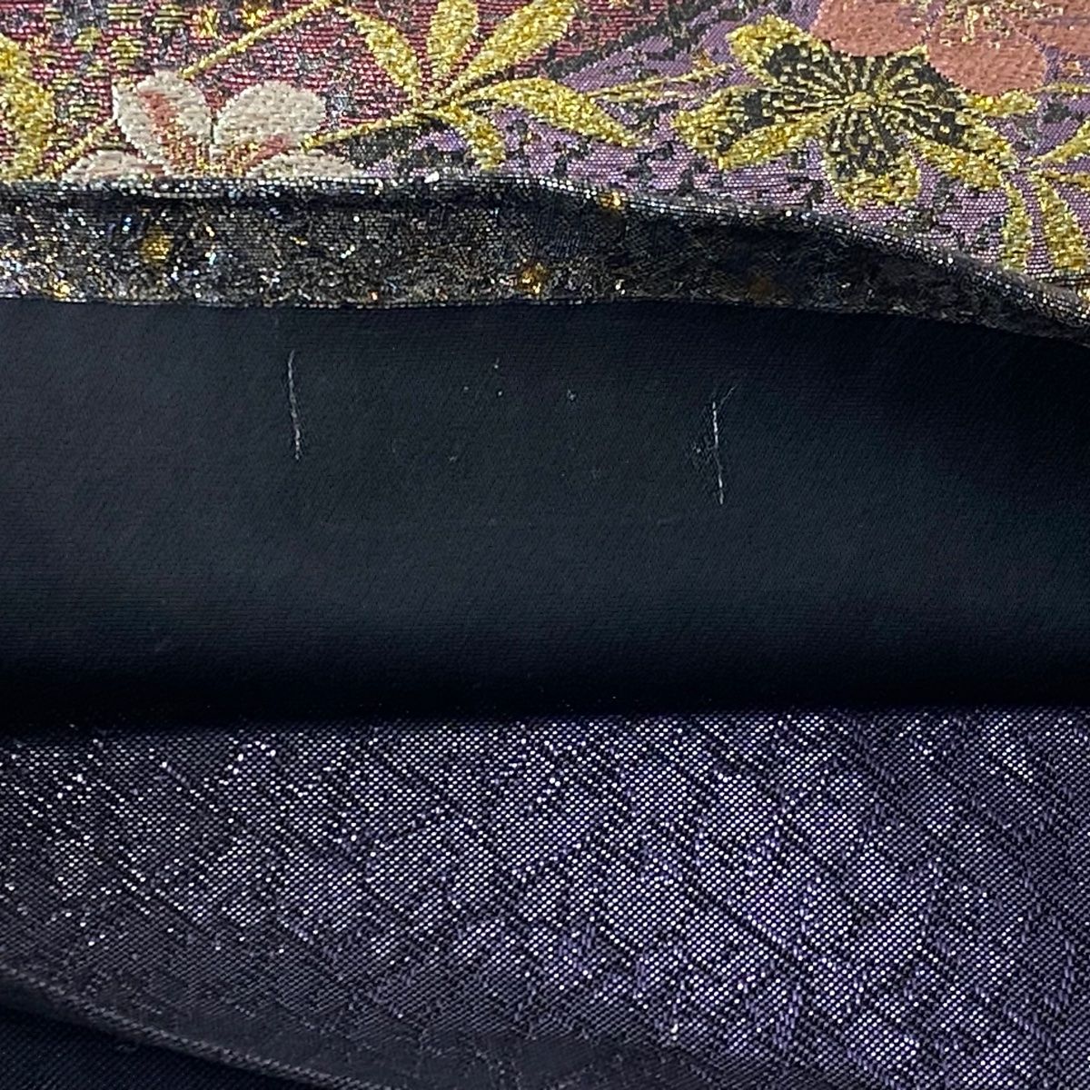 A26 美品　袋帯　綴れ　花草 楽天市場】【新古品】 袋帯 フォーマル 京都 西陣 織匠小平 正絹