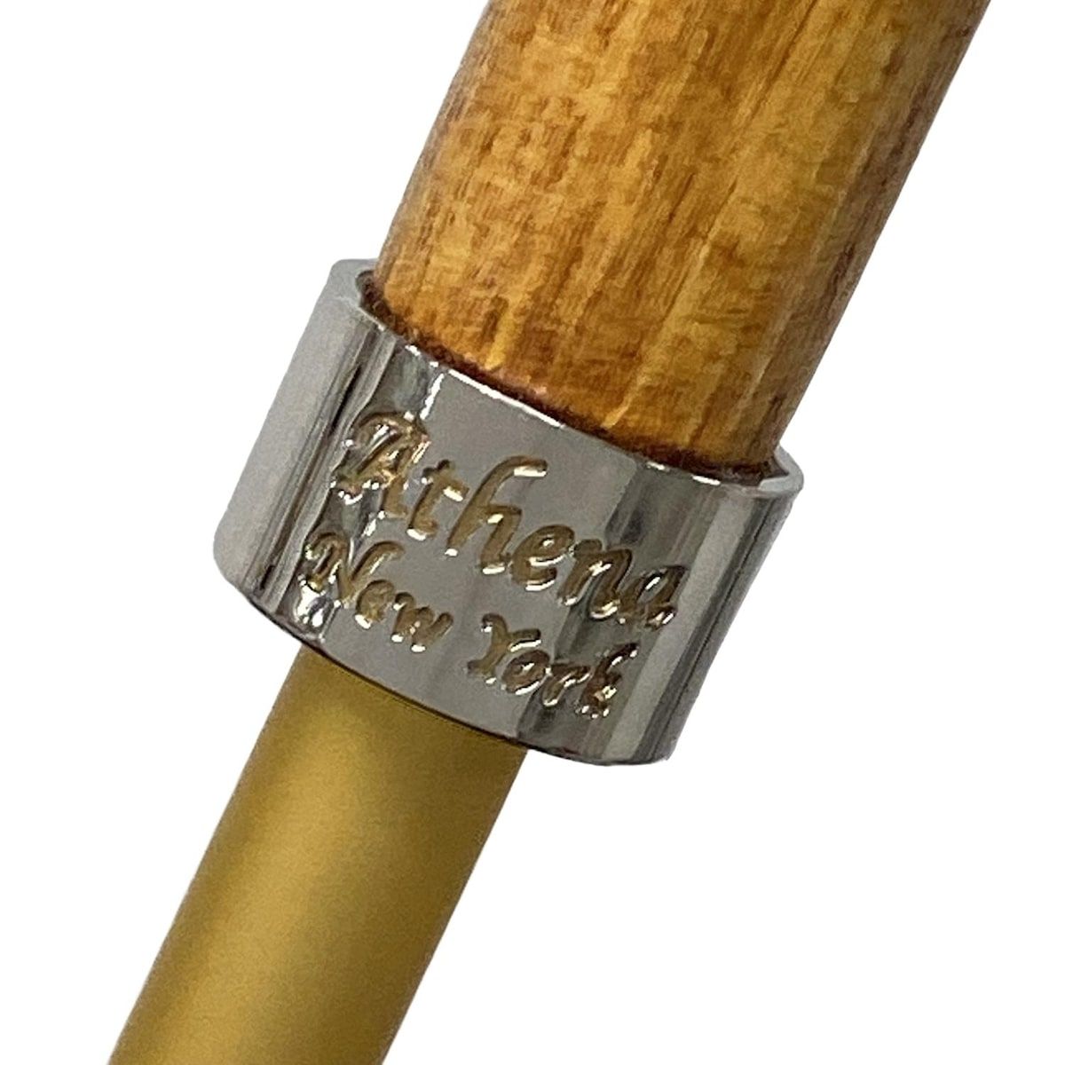 Athena アシーナ 折りたたみ傘 - ネイビー×白×ダークグレー ボーダー