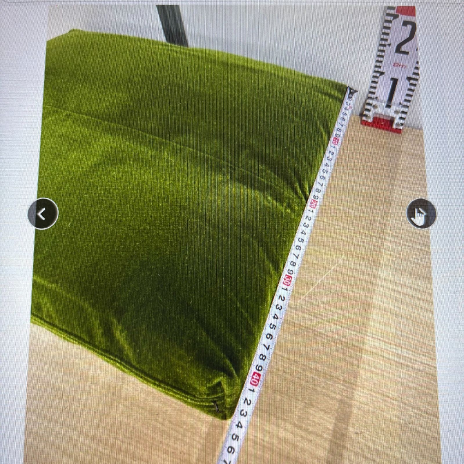 ロビークッション モケットグリーン