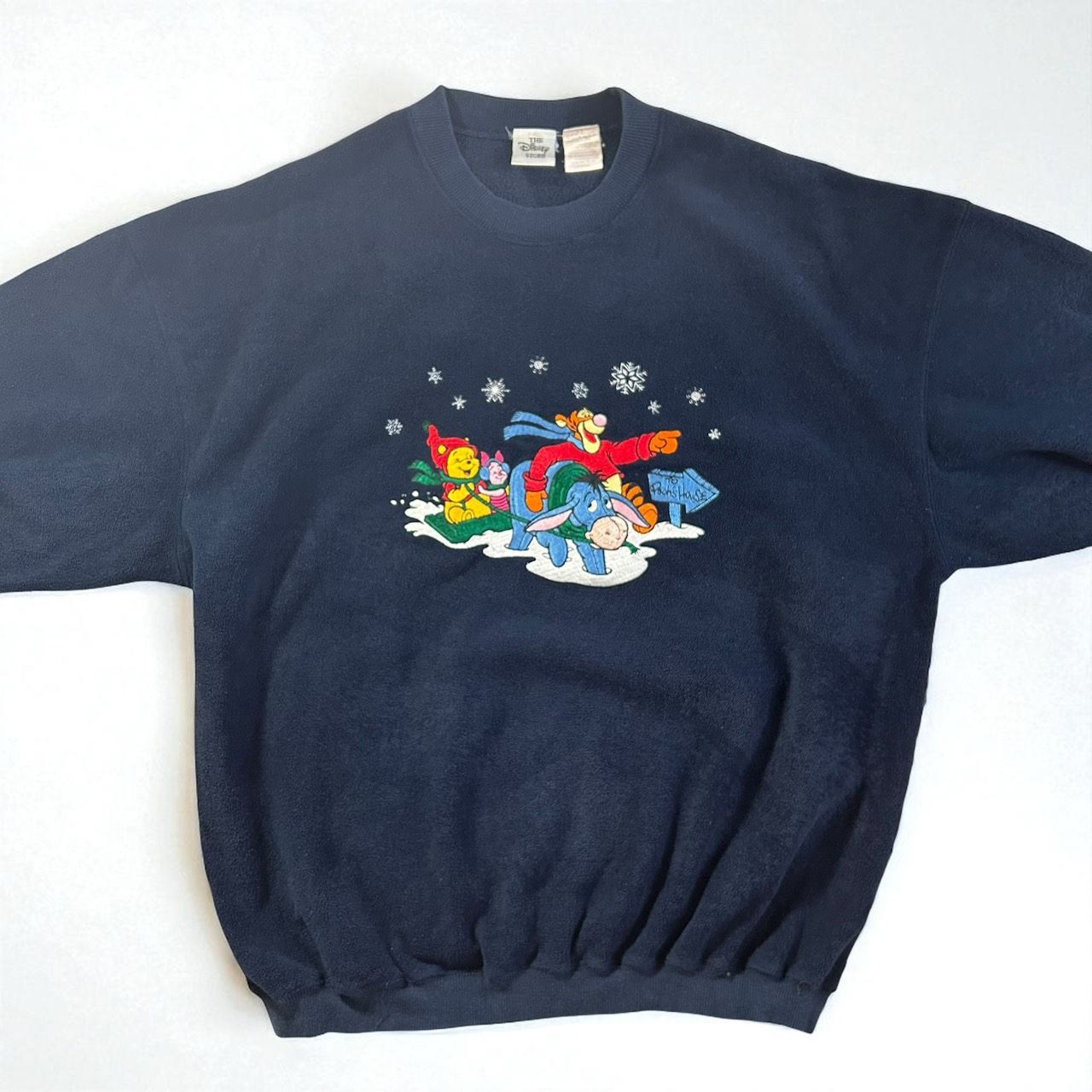 90年代 Disney ディズニー プーさん キャラクター刺繍 フリース プル