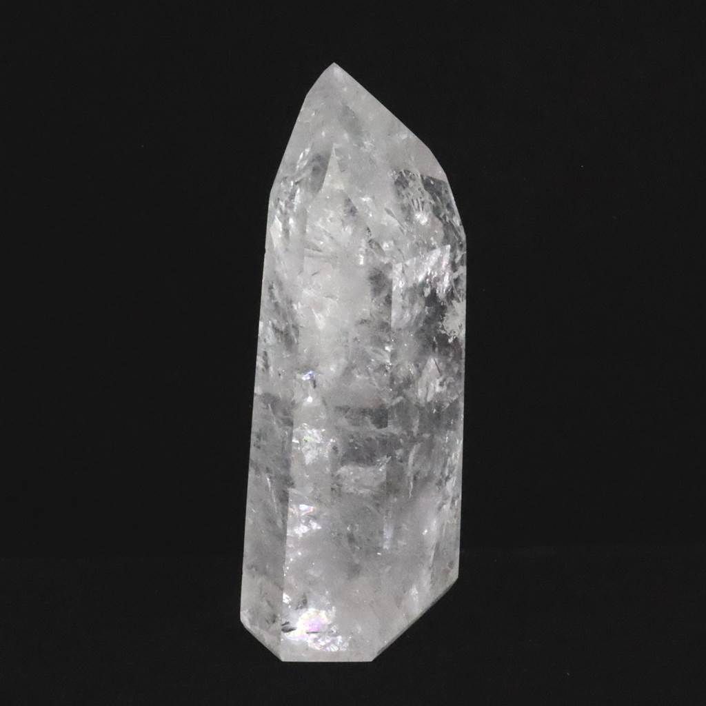 ブラジル産 レムリアンシード 116mm 水晶 磨きポイント レインボー