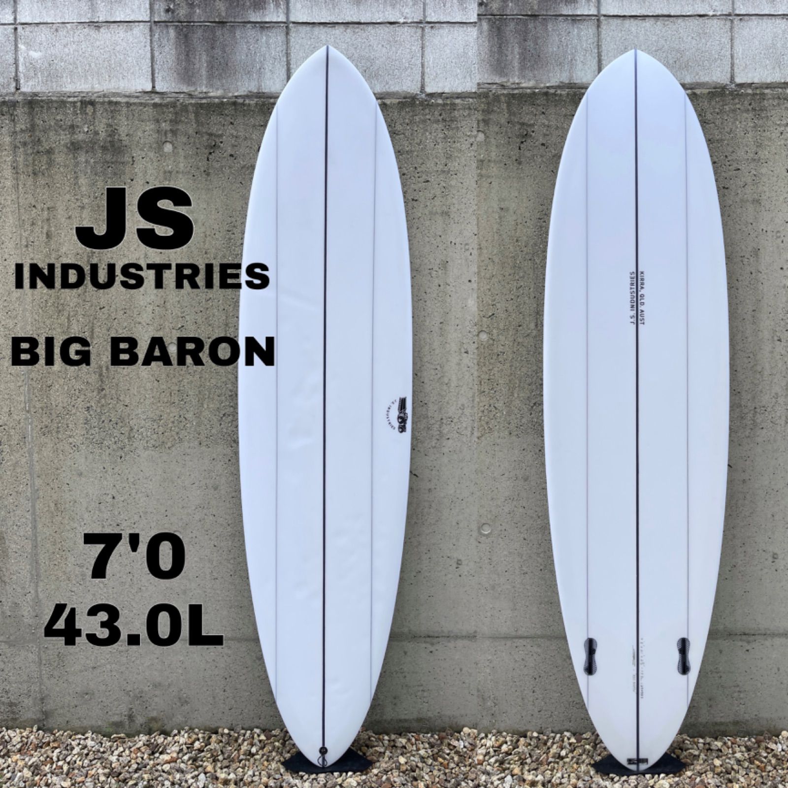 【3,000円クーポン発行中‼︎】JS INDUSTRIES ジェイエスインダストリー BIG BARON 7'0 ビッグバロン PE サーフボード FCS2 ミッドレングス 43.0L