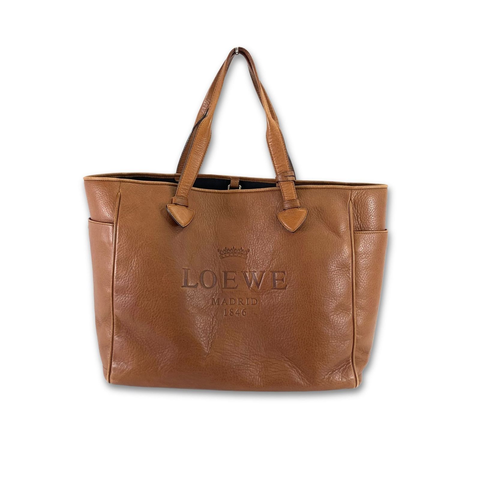 LOEWE ヘリテージ トートバッグ 茶 （□ロエベ□トートバッグ