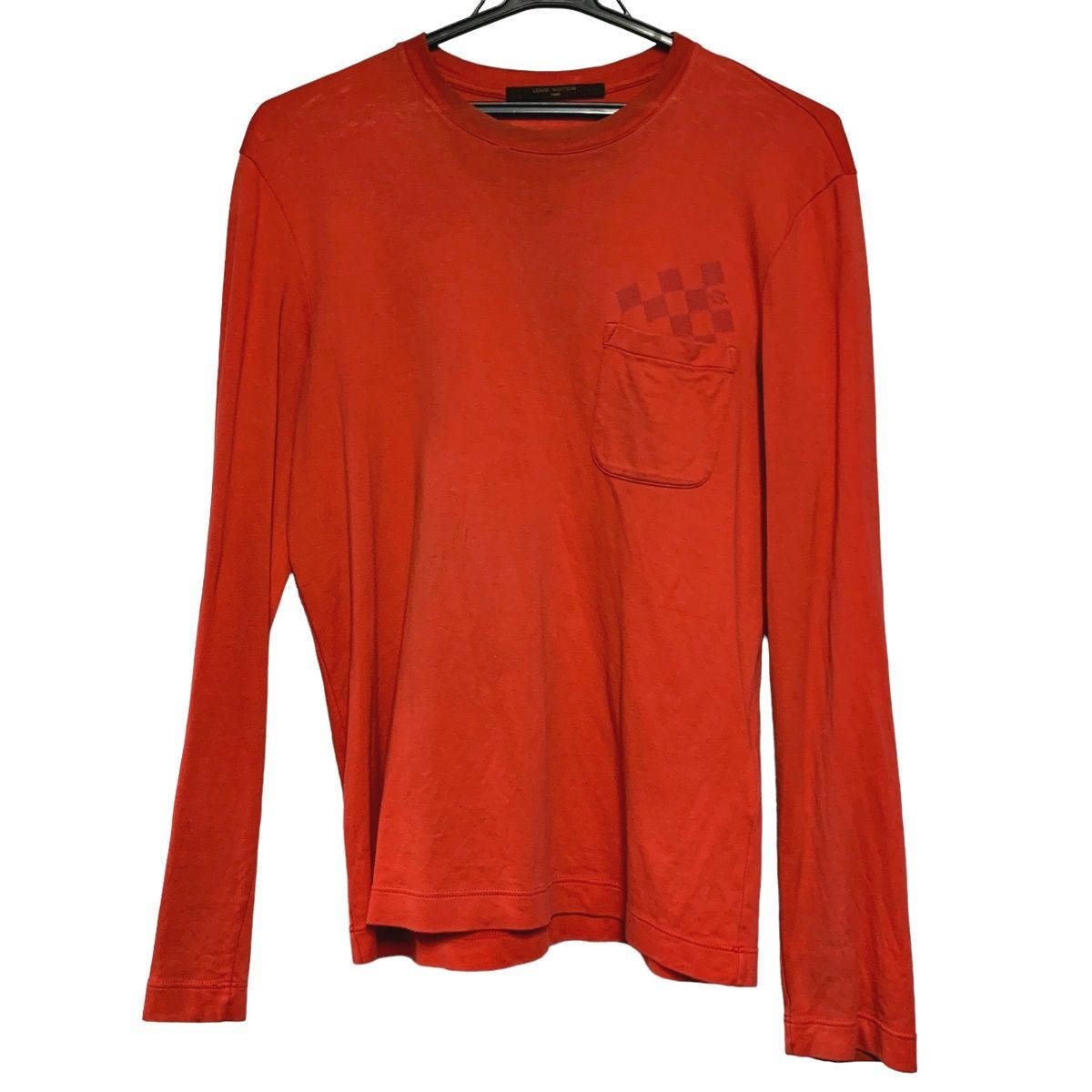 中古】 LOUIS VUITTON ルイ・ヴィトン Tシャツ ポケットダミエ ロング 