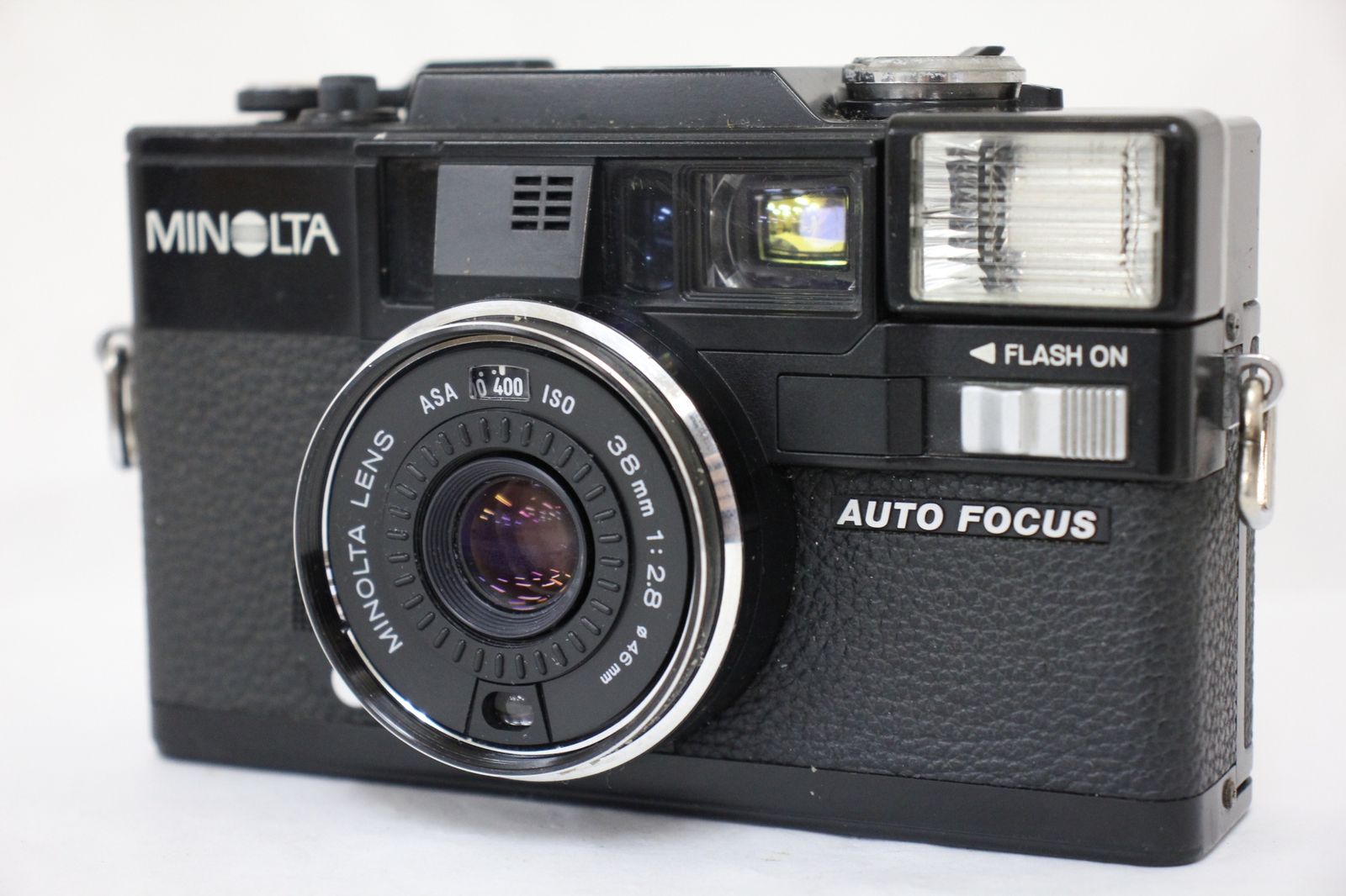 返品保証 ミノルタ Minolta Hi-MATIC AF-D ブラック 38mm F2.8 カメラ e2835