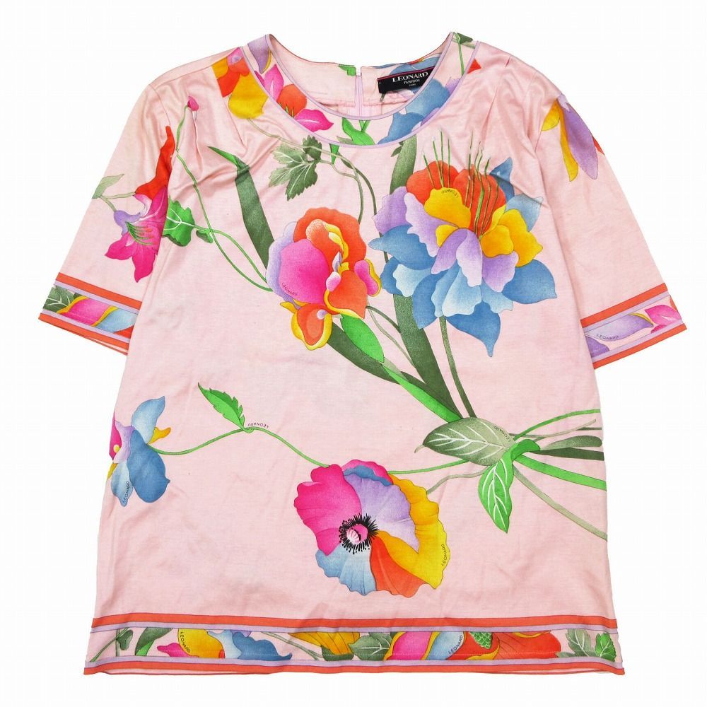 極美品 高級ライン LEONARD 花柄 セットアップ トップス