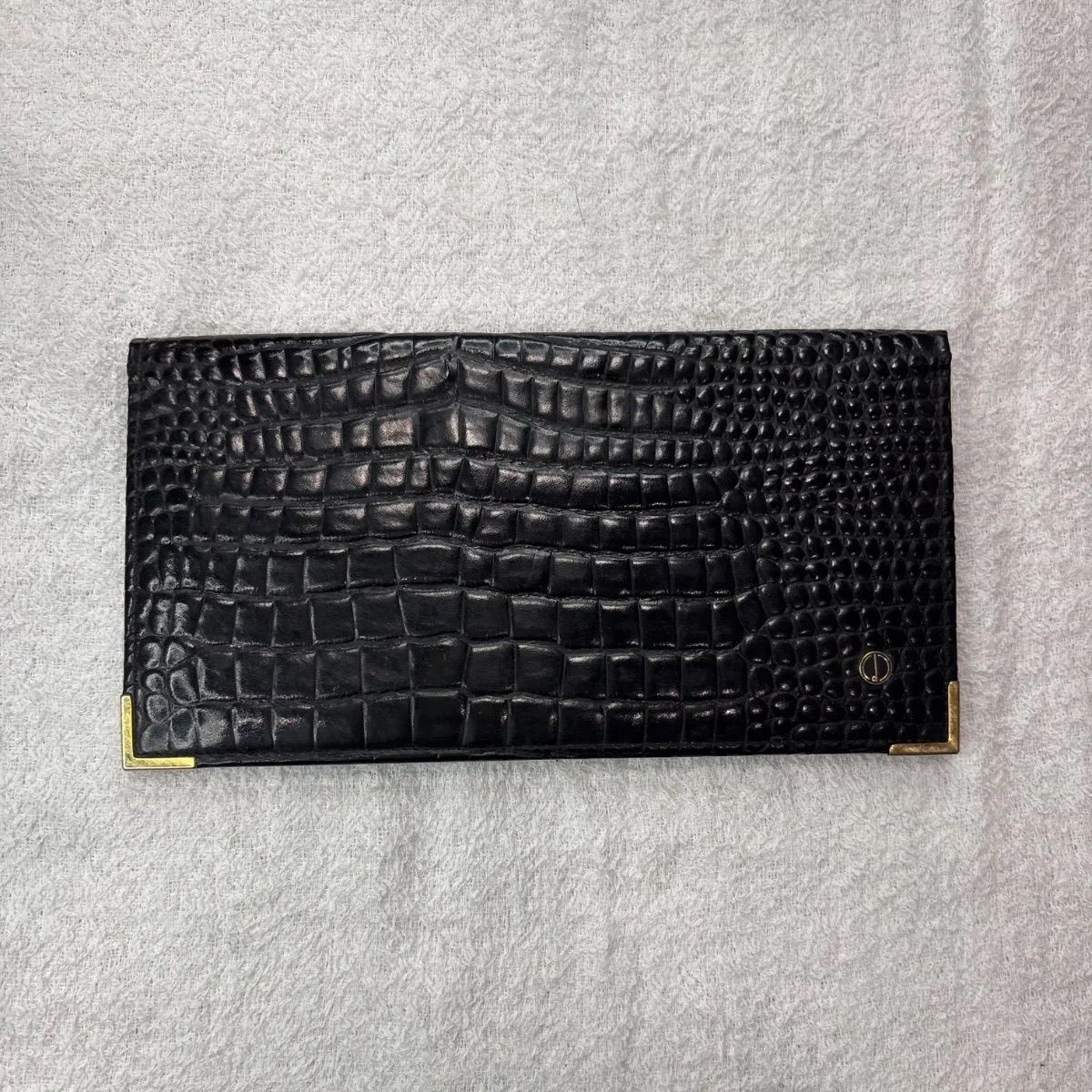 ダンヒル　クロコダイル　エナメル型押し長財布