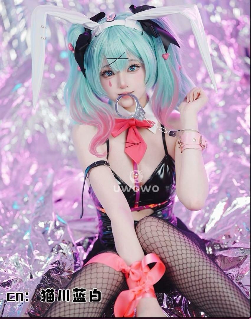 Uwowo 初音ミク ラビットホール コスプレ衣装 ウィッグ 靴追加可
