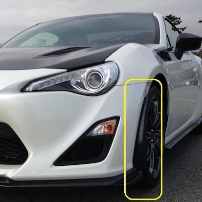 トヨタ TOYOTA 純正 86 ZN6 GRMN フロントバンパー エクステンション RH LH 助手席 運転席 セット 取り付け スクリュウ 8個 付き パーツ エンジン タイヤ バンパー 検索 マフラー