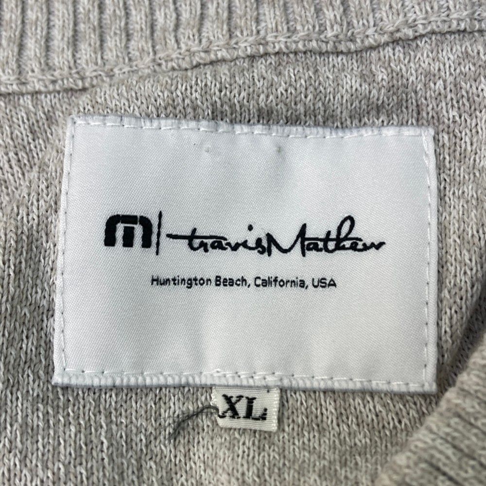 サイズ：2XL TRAVIS MATHEW トラビスマシュー  ウール ニットセーター  ブラック系 [240101501994] ゴルフウェア メンズ ストスト TRAVIS MATHEW トラビスマシュー ウール ニットセーター