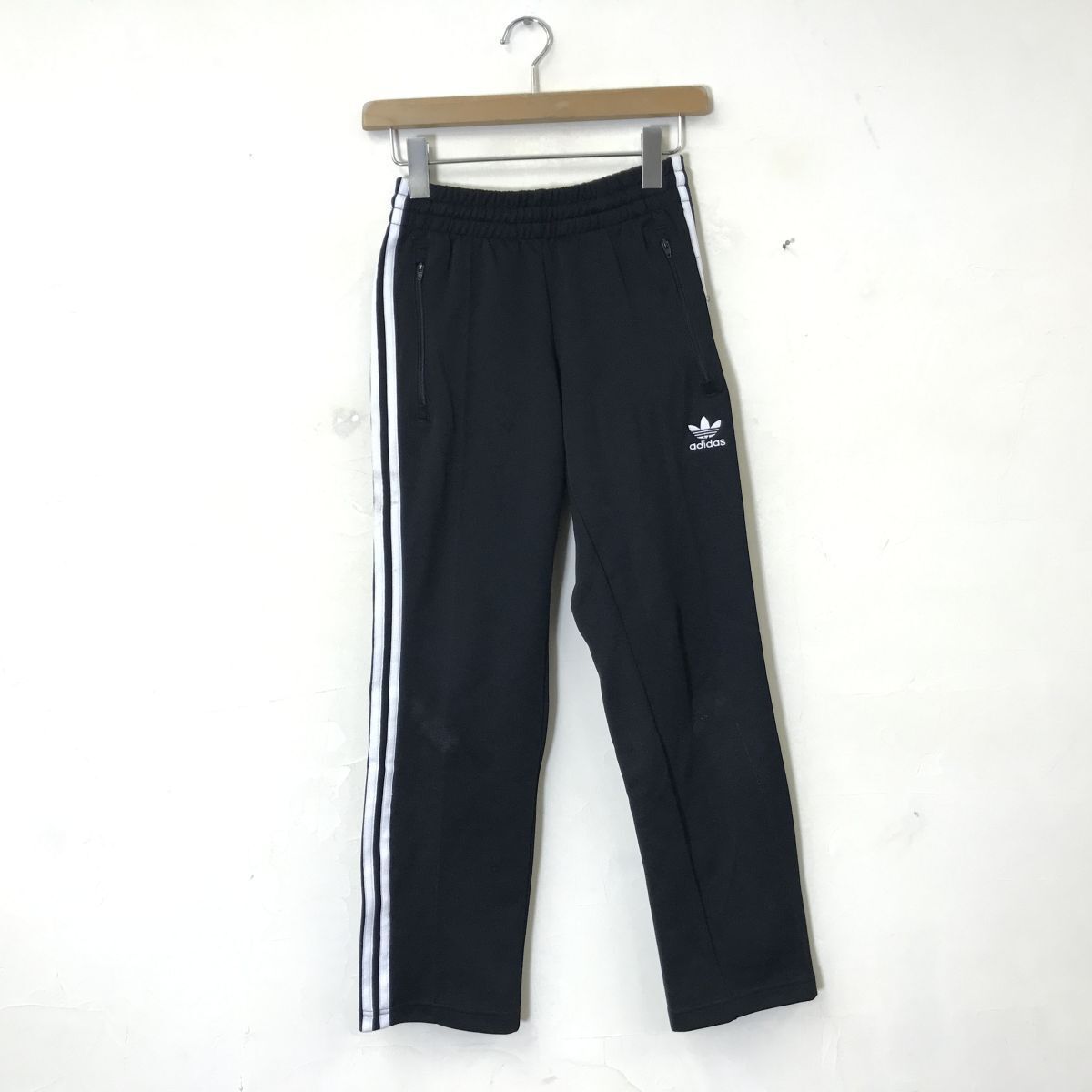 アディダス トラックパンツ ジャージ 黒 スリーライン トレフォイルロゴ 1K2615-N◇ adidas アディダス トラックパンツ ジャージ サイド