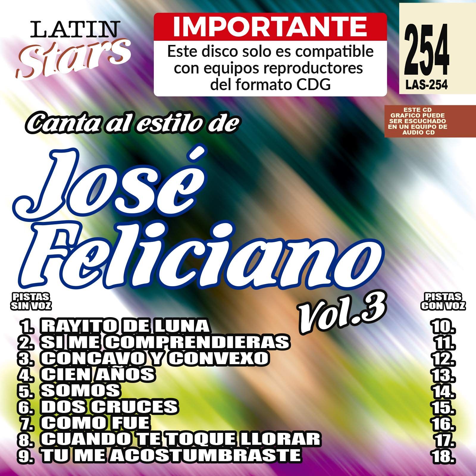 Karaoke: Jose Feliciano - Latin Stars Karaoke(中古品) Karaoke: Jose Feliciano 3 - Latin Stars Karaoke(中古品) - メルカリ