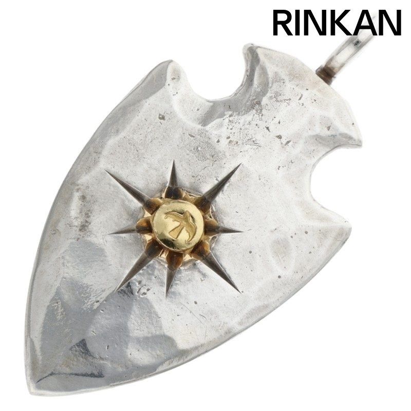 ゴローズ 金メタル付き矢じり 大 ネックレストップ メンズ 大