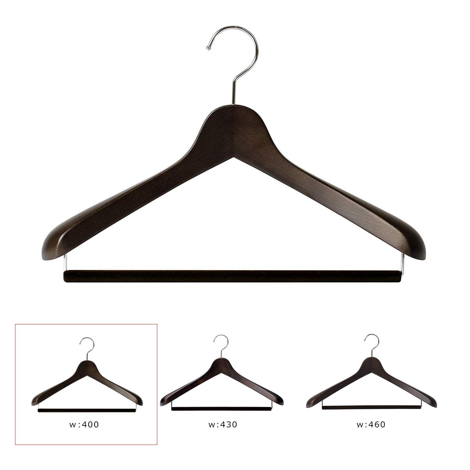 ナカタハンガー 小さめ木製メンズ