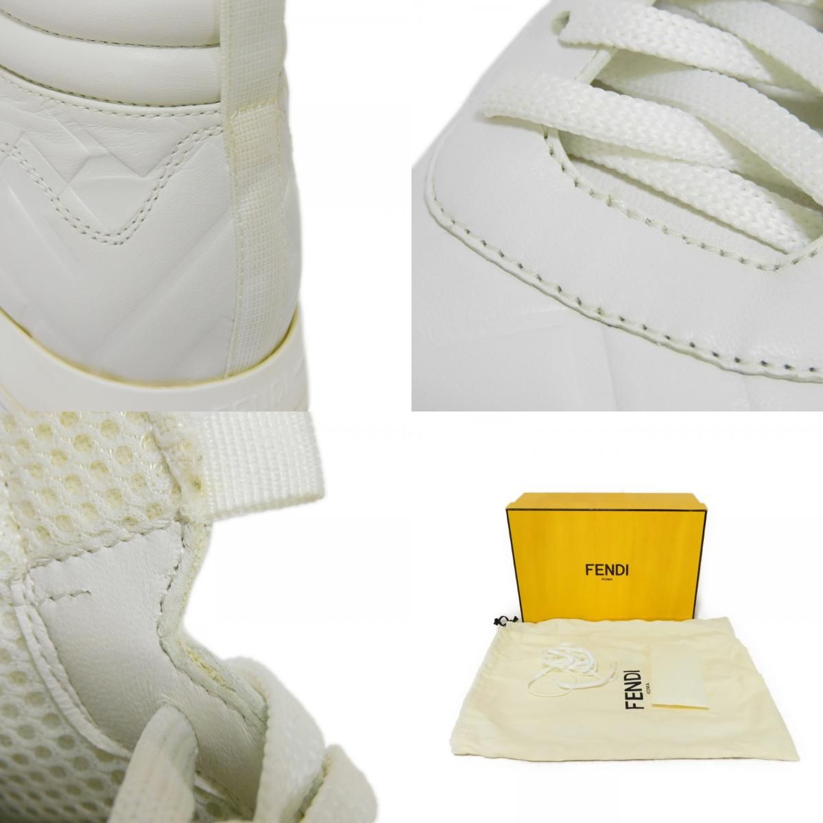 FENDI フェンディ ハイトップ ズッカ エンボス 36 ハイカット