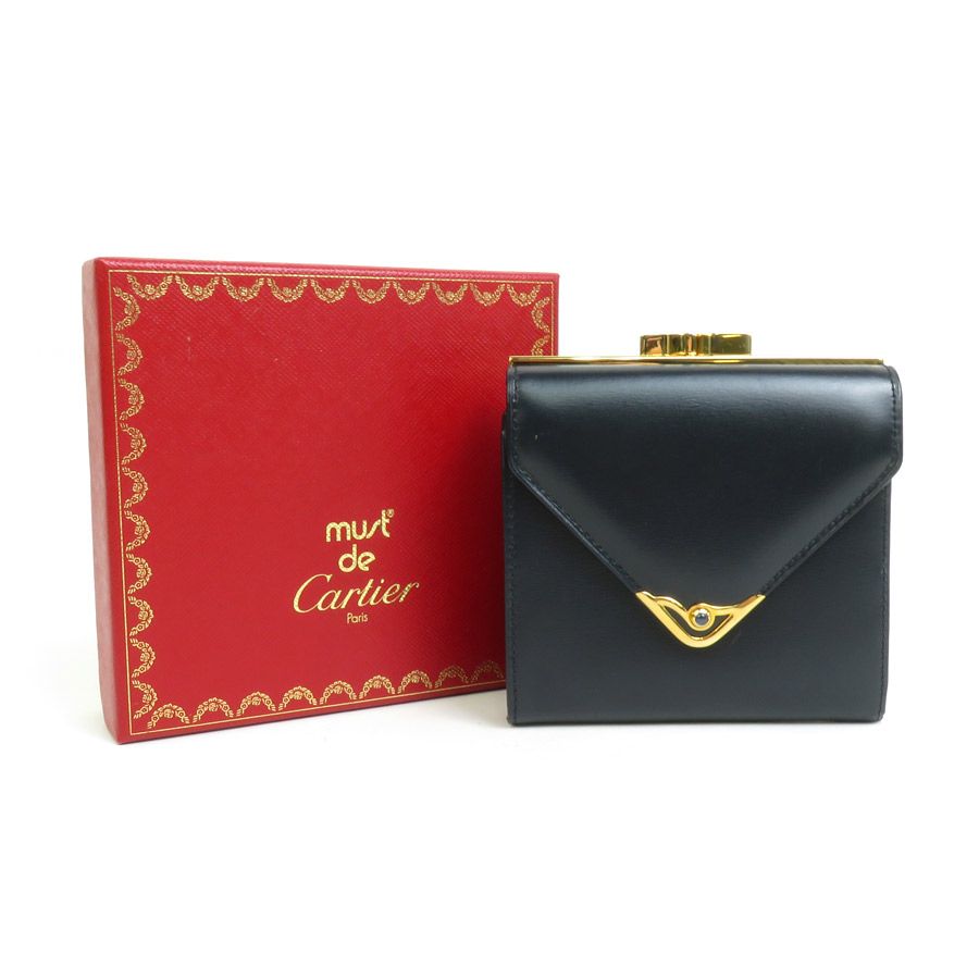 カルティエ CARTIER 二つ折り財布 サファイアライン - メルカリ