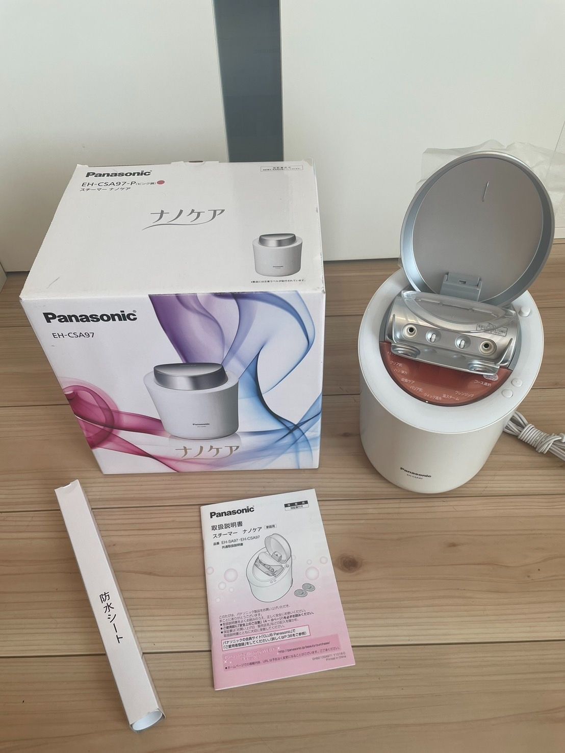 パナソニック スチーマー ナノケア W温冷エステタイプ ピンク調