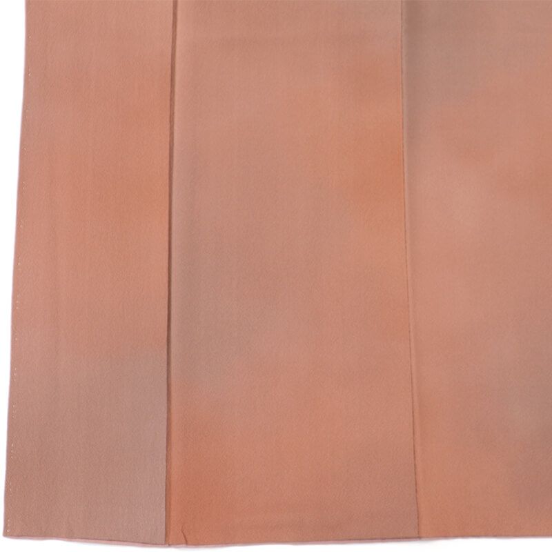 斉藤三才 落款 色無地 無地着物 袷 レディース 正絹 灰茶 紋なし 身丈156cm 裄丈65cm フォーマル Mサイズ相当 リサイクル着物