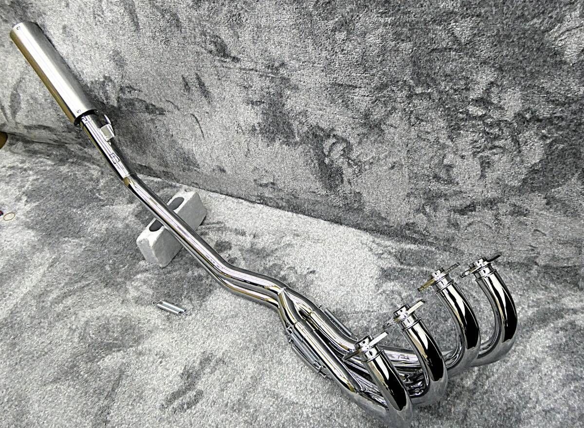 バリオス2 豪 42.7πマフラー メッキ アウター/後期ZR250B バリオス2 豪 42.7πマフラー メッキ アウター/後期ZR250B関西低