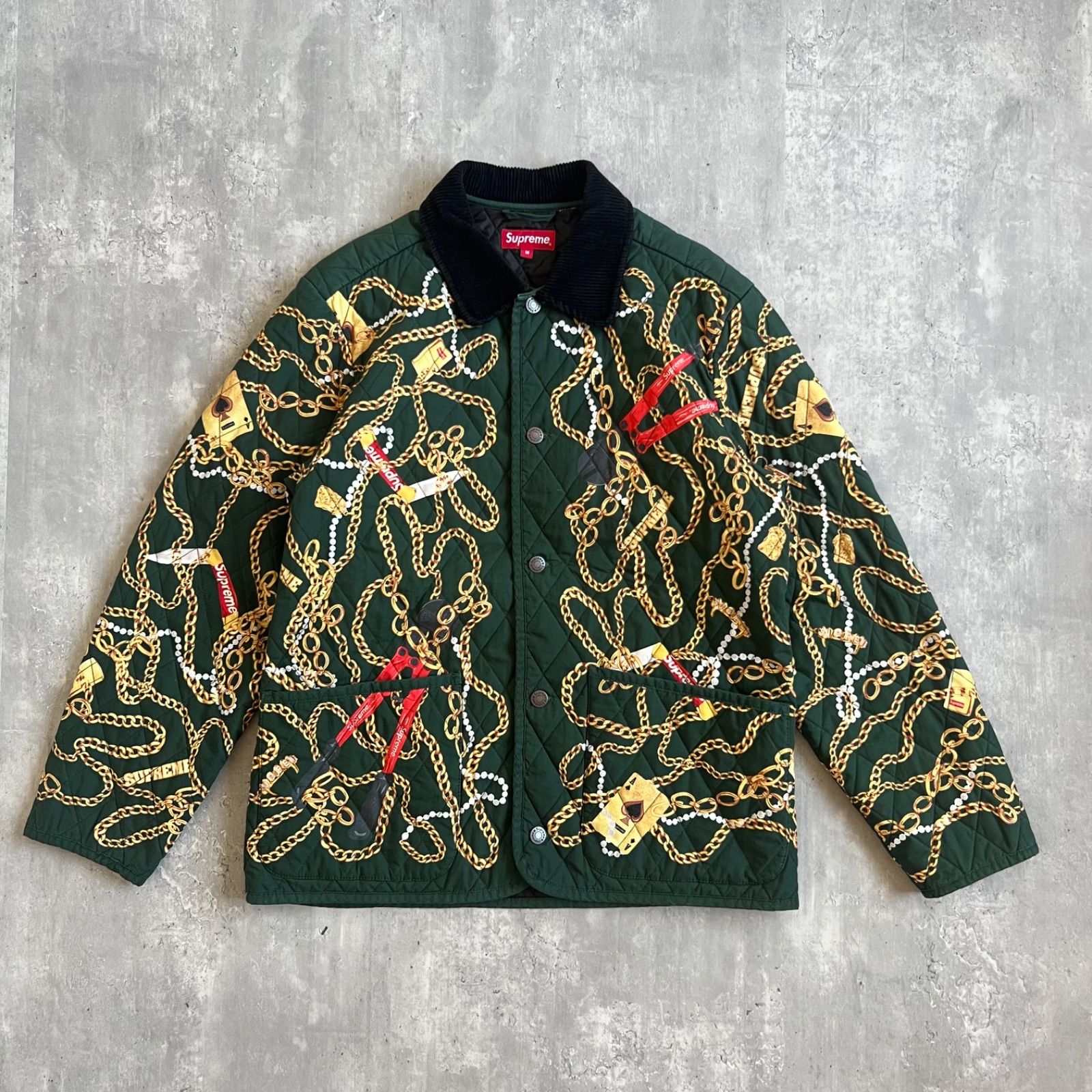 Supreme シュプリーム 20aw チェーンリンク キルティングジャケット 