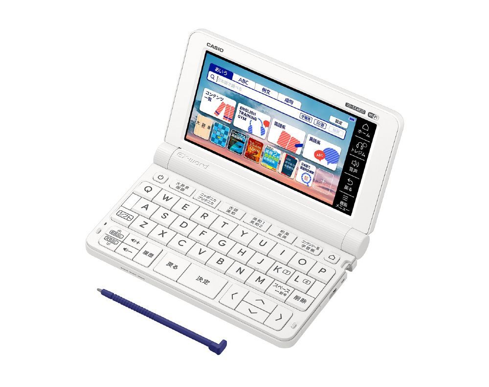 もじ→ページです♡ 値引/電子辞書カシオEX-word赤XD-SP6700 ラインストーンデコ