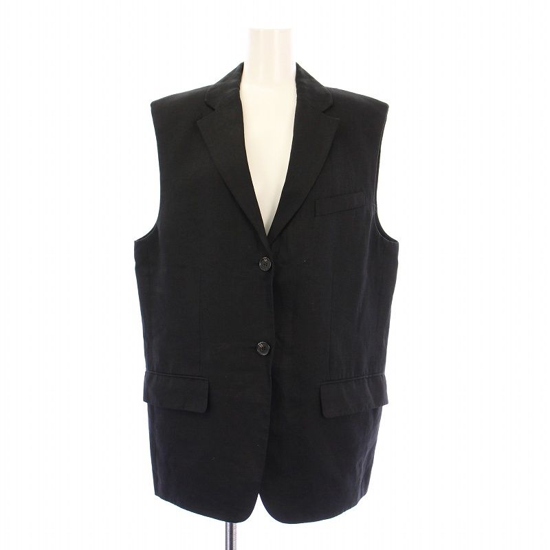 セオリー Theory 23SS Galena Linen Boxy OS Vest ベスト ジレ  