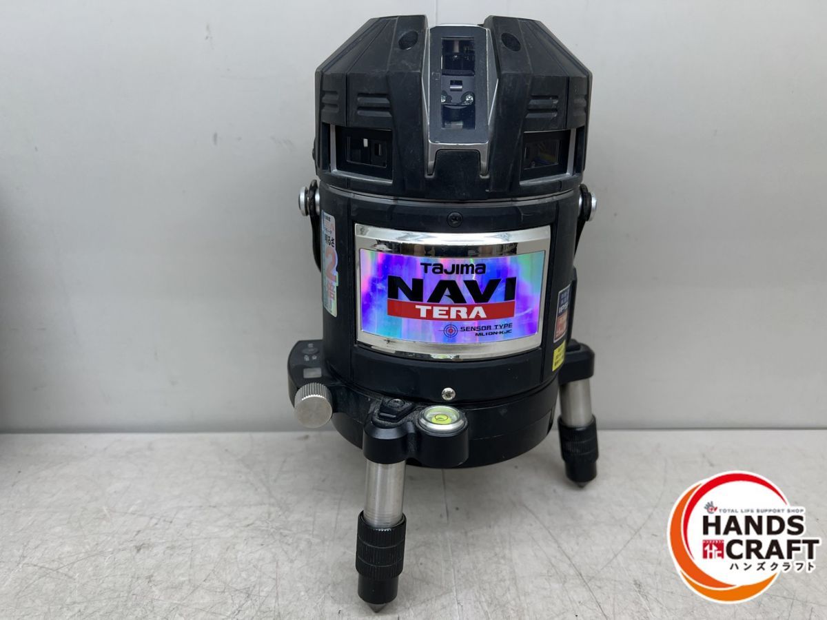 ♪タジマ MLION-KJC レーザー墨出器 赤 受講器 単3電池6本 単4電池10本付 2021年12月校正済 NAVI TERA Tajima