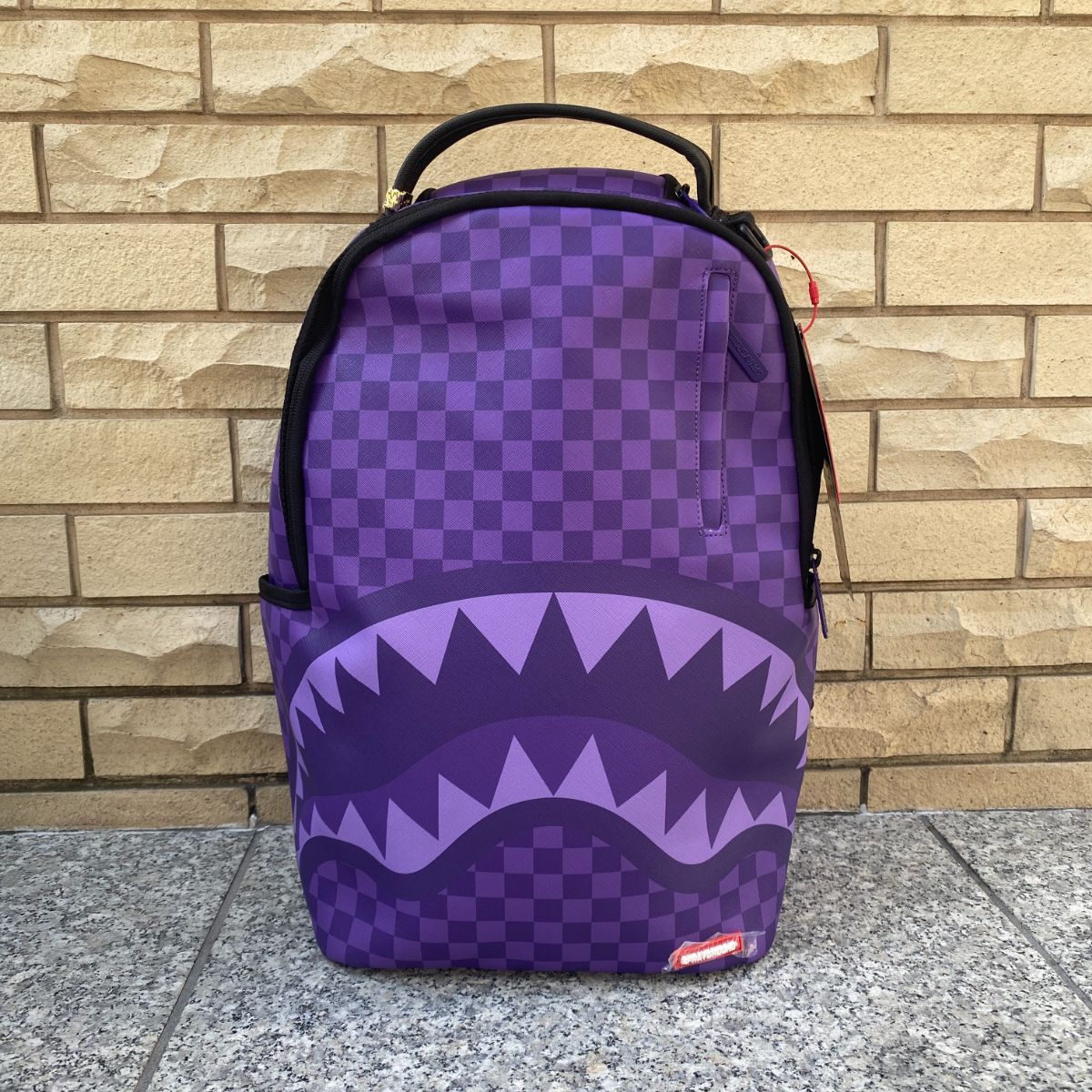米国仕様 SPRAYGROUND スプレイグラウンド ALL SYSTEMS GO 紫 シャーク