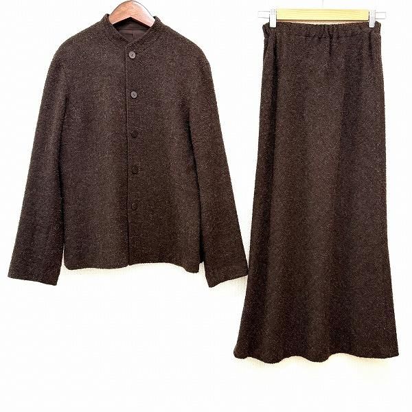 wnc ヨーガンレール JURGENLEHL セットアップ L こげ茶 ツーピース