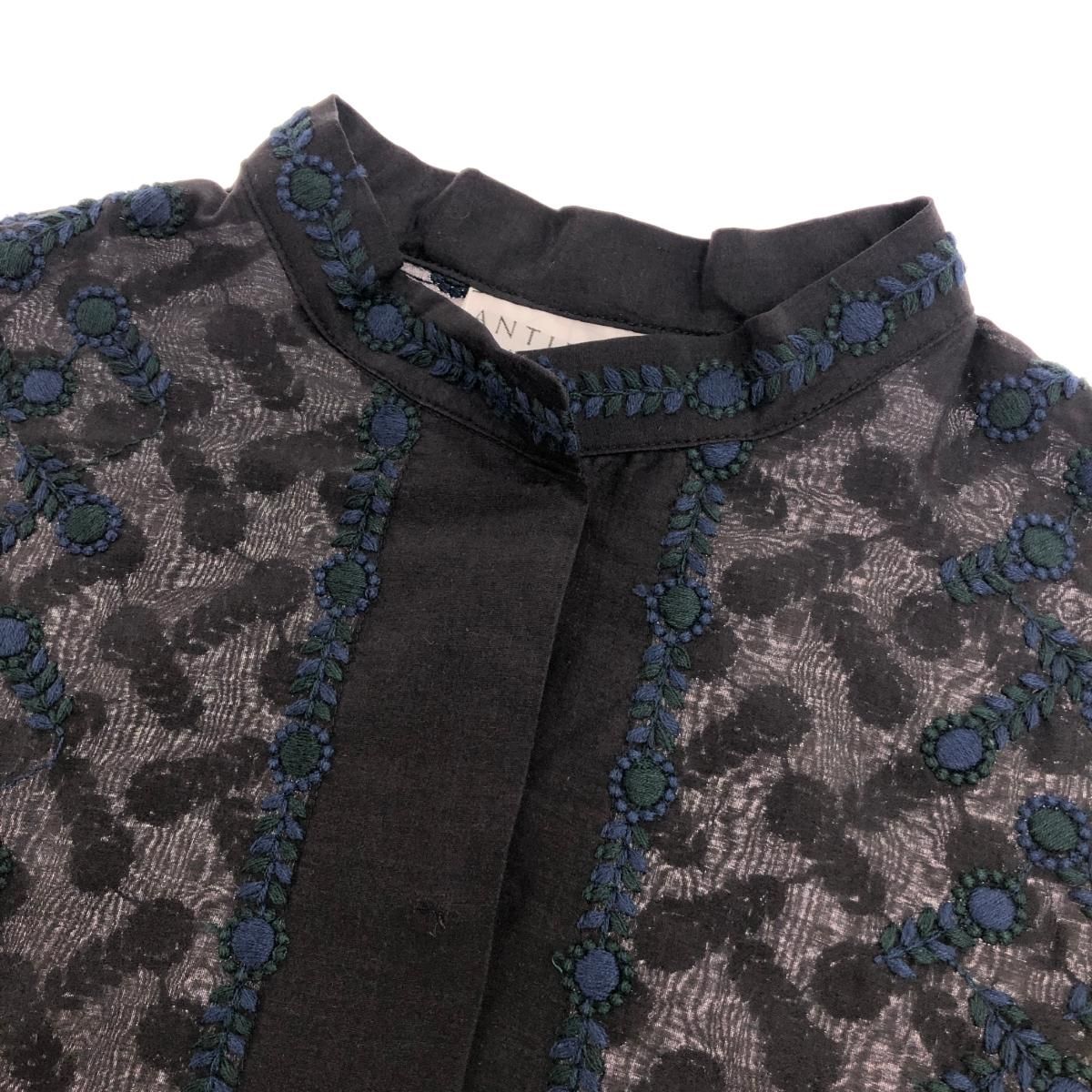 ANTIPAST アンティパスト シアー素材 総刺繍 ブラウス サイズ:1 EB137 