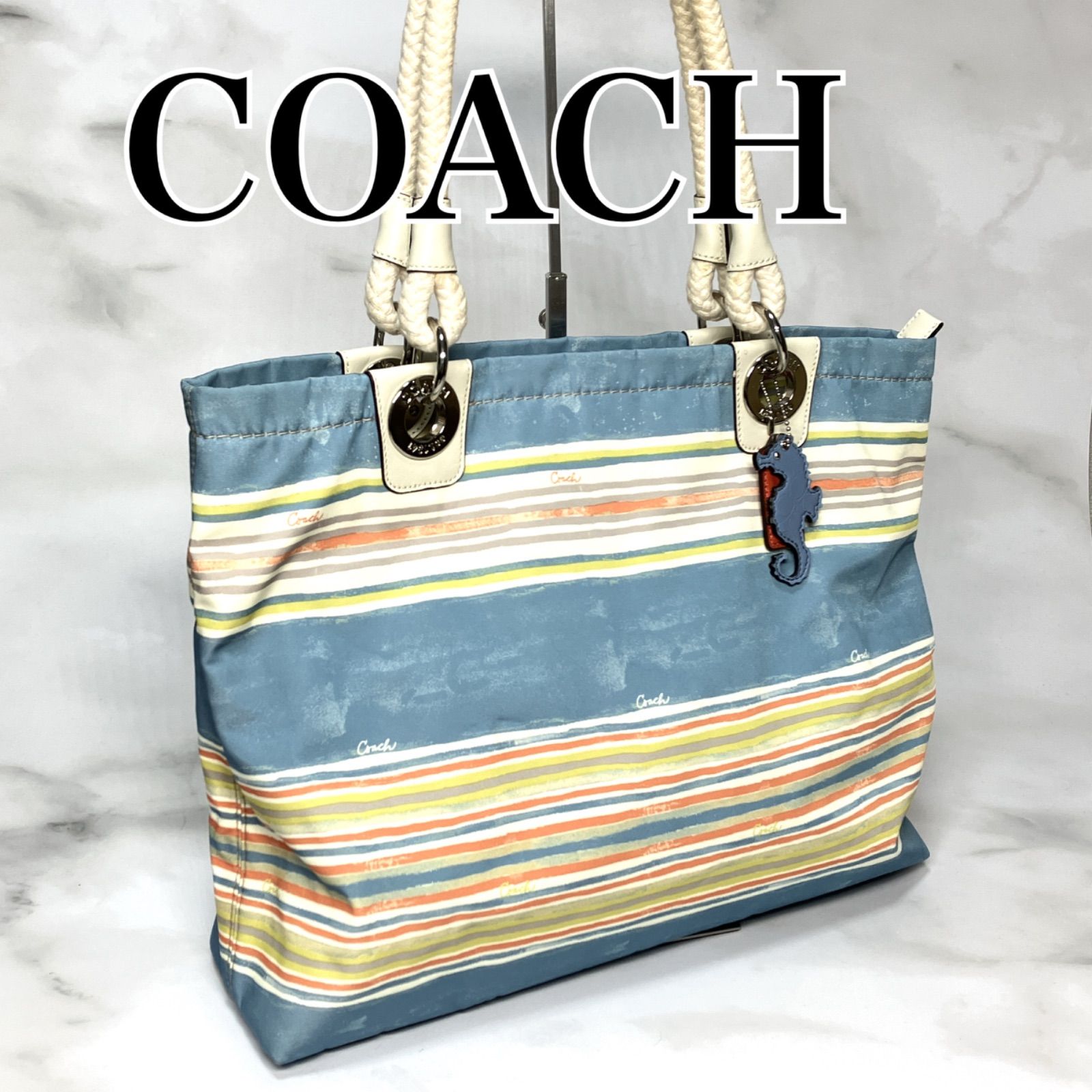 美品】COACH コーチ バッグ ハンドバッグ トートバッグ 肩掛け 