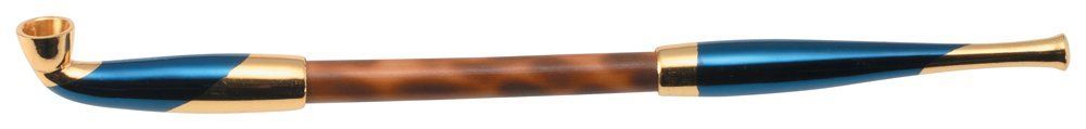 柘製作所 tsuge 煙管 浅草煙管元禄藍金色鍍金 50971