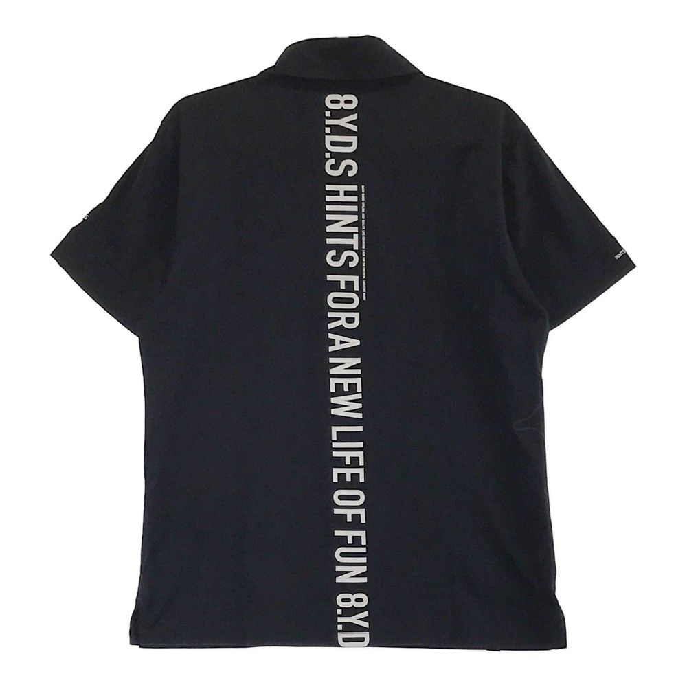 8YARDS ハチヤーズ ゴルフ ポロシャツ ブラック サイズ L