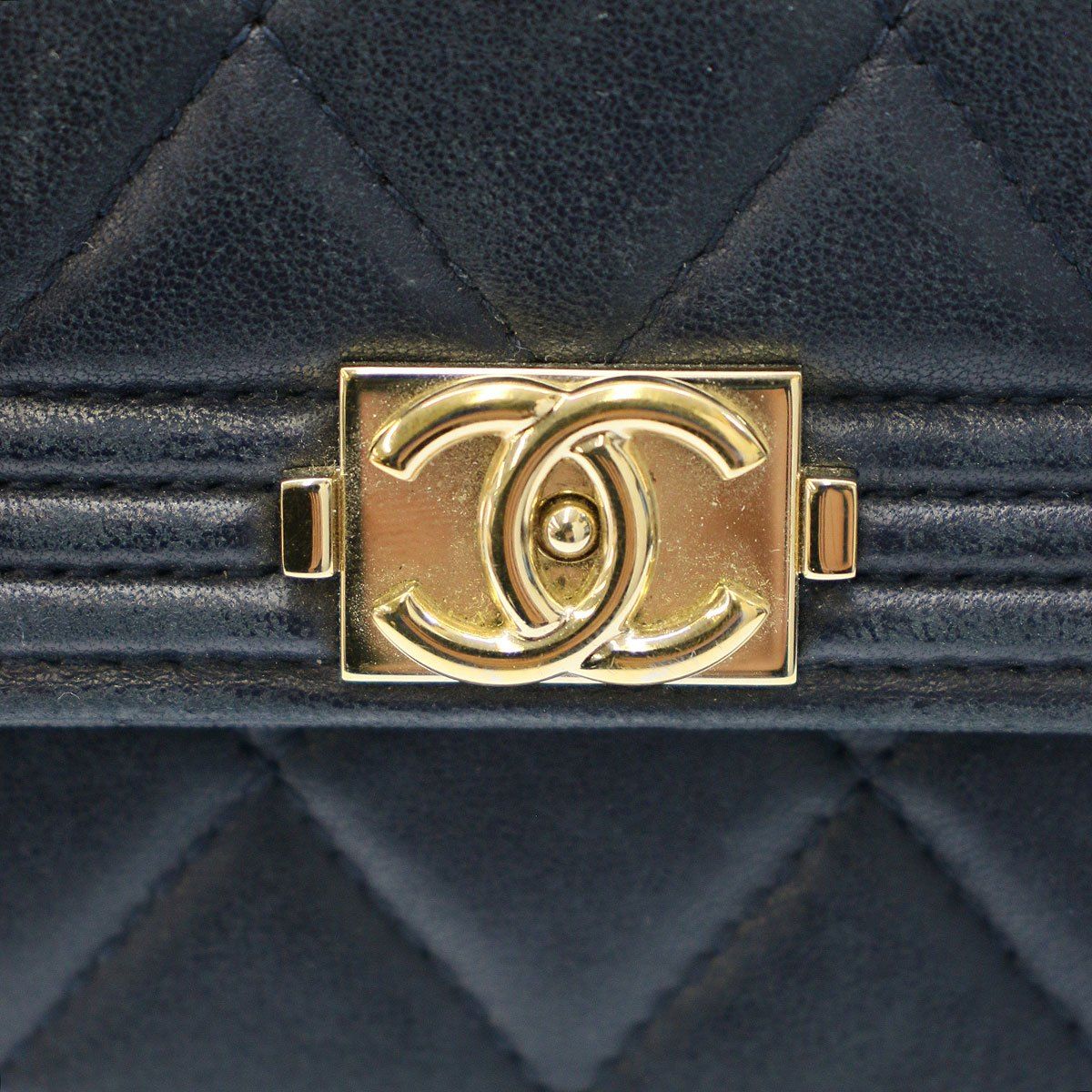 CHANELシャネルボーイシャネルエナメル長財布 CHANEL シャネル ボーイシャネル ロングレザーウォレット 長財布