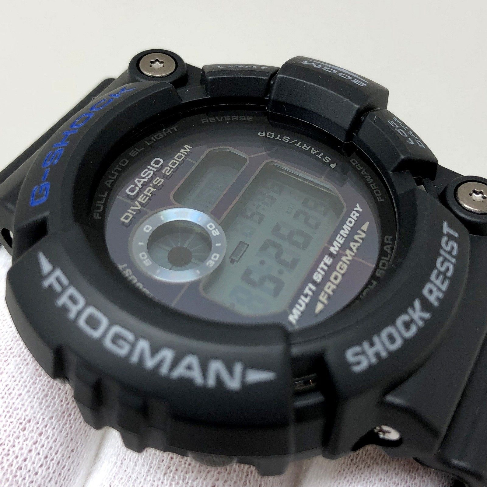 G-SHOCK ジーショック CASIO カシオ 腕時計 GW-225C-1 25周年 フロッグマン マスターブルー ブラック タフソーラー
