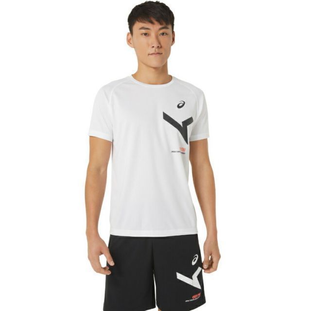 asics アシックス A-I-M DRY SS TEE ブリリアントホワイト 2XL 2031E005 100 | スポーツ メンズ 2XL ホワイト 白 服 衣類 衣料品ウェア フィットネスウェア ウエア トップス ドライ シャツ Tシャツ 半袖 吸