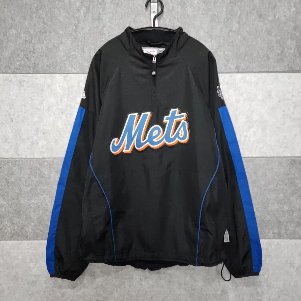 Majestic マジェスティック アセンティック コレクション ニューヨーク メッツ クール ベース プルオーバー ジャケット サイズ S