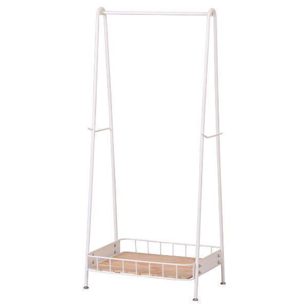 ハンガーラック ホワイト ナチュラル BY CAGE ビーワイケージ