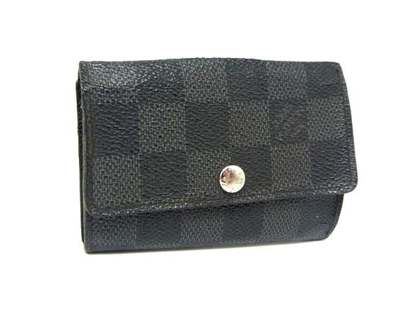 ルイヴィトン ダミエ　グラフィット　キーケース　キーリング　キーホルダー640 ルイヴィトン ダミエ グラフィット キーケース キーリング