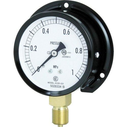 2営業日で発送 長野計器 普通形圧力計 B枠立形 φ75 G3 8B 0.0～0.25Mpa AC20-231-0.25MP 1個