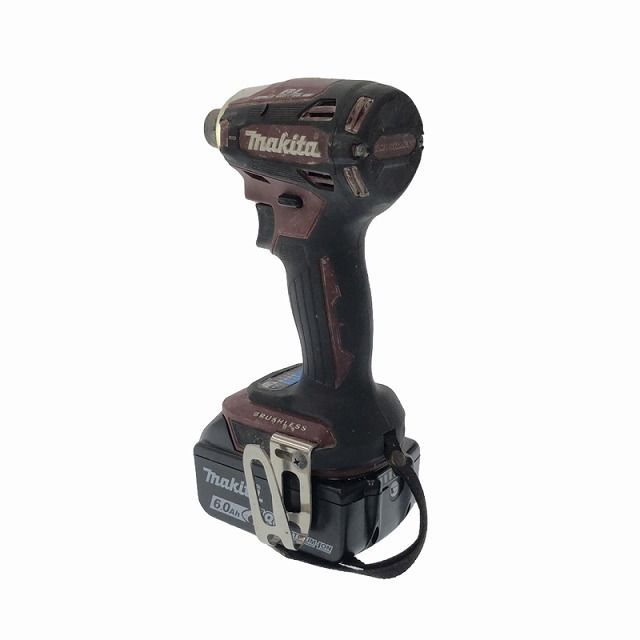 ☆中古品☆ makita マキタ 18V 充電式インパクトドライバ TD172D 茶/ブラウン バッテリー1個(18V6.0Ah)+充電器 93258  - メルカリ