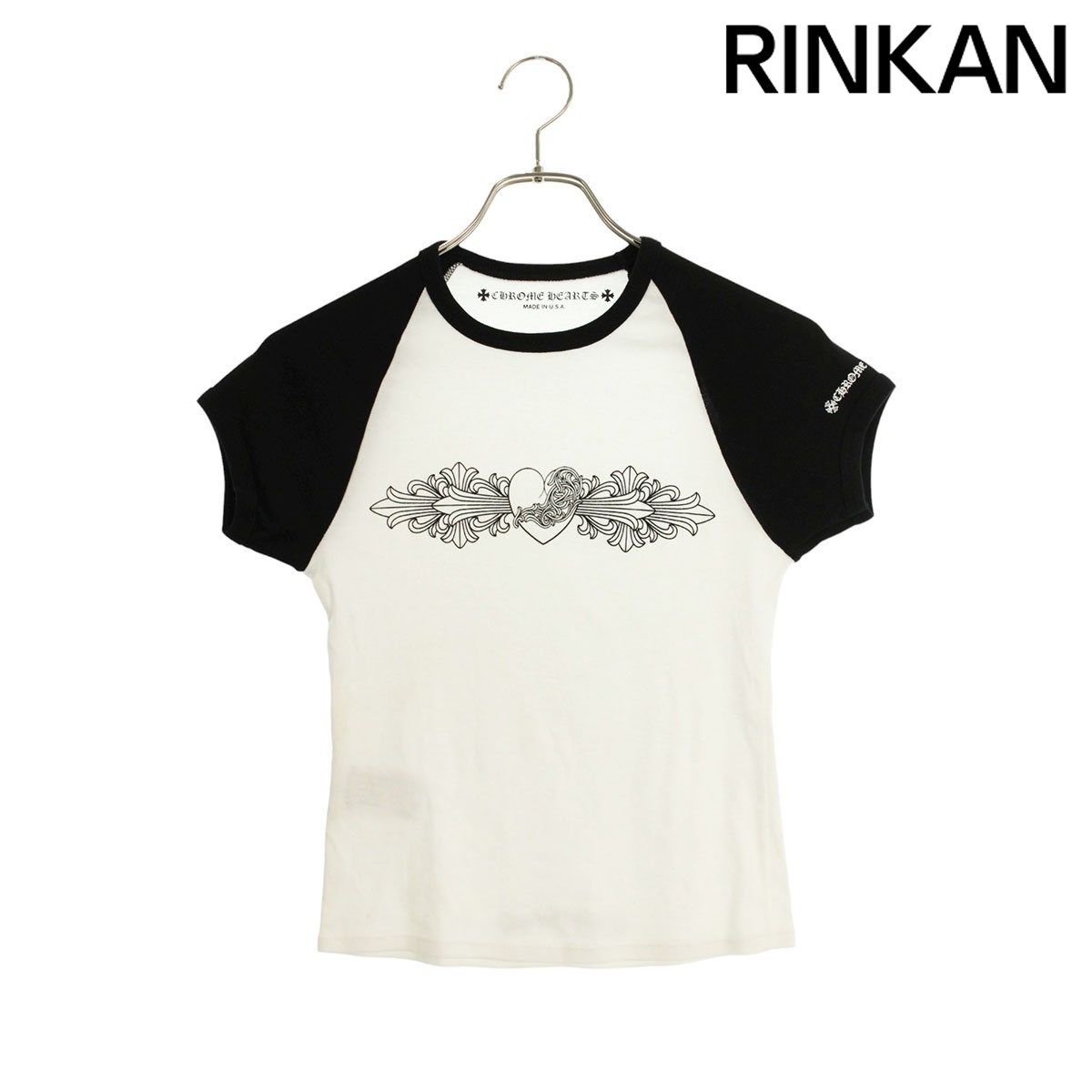 クロムハーツ フローラルハートプリントラグランTシャツ