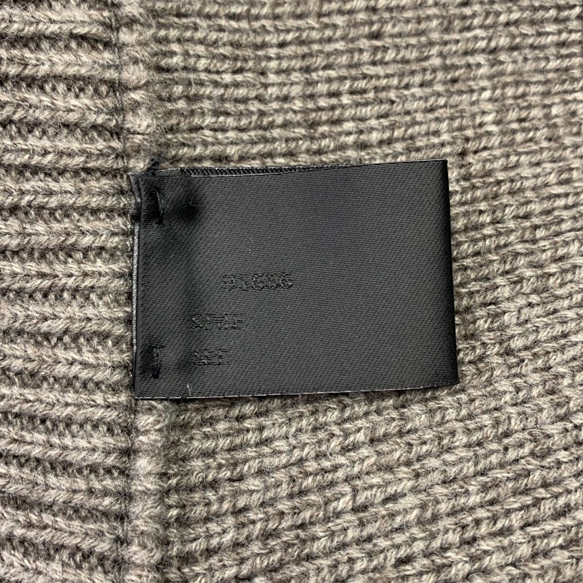 激売れ！ N.HOOLYWOOD | エヌハリウッド | ウール レザーロゴジップ コンパイル ドライバーズ オーバー ニット ジャケット | 40 | グレー | メンズ