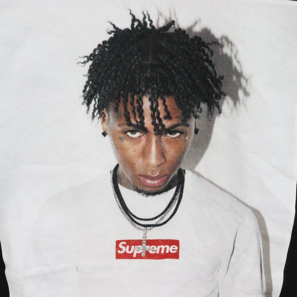 SUPREME (シュプリーム) 23AW NBA Youngboy Tee ヤングボーイ フォトプリント 半袖Tシャツ ブラック