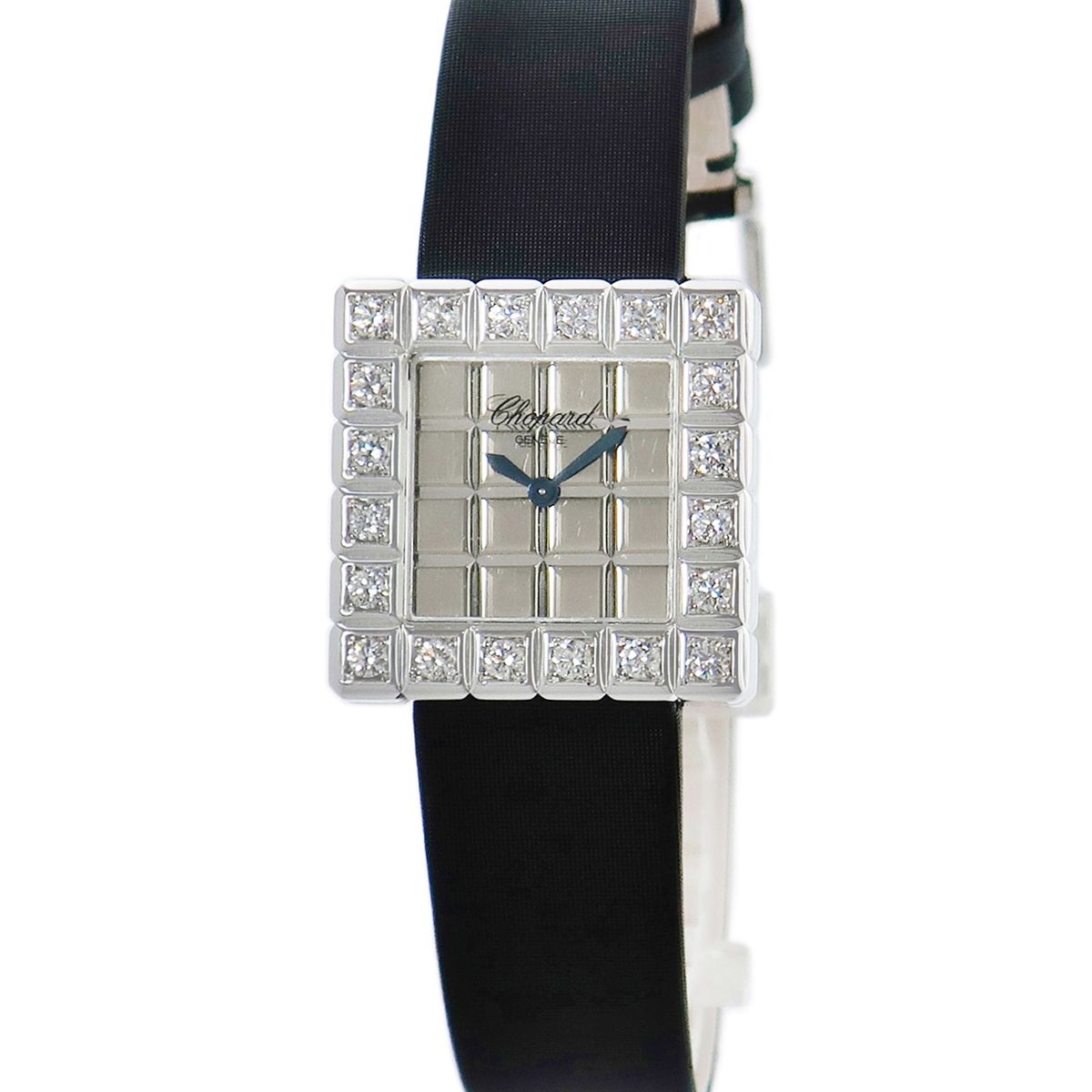 アガ・スターン H.Stern 1Pダイヤ カットガラス 純正ブレス 電池新品