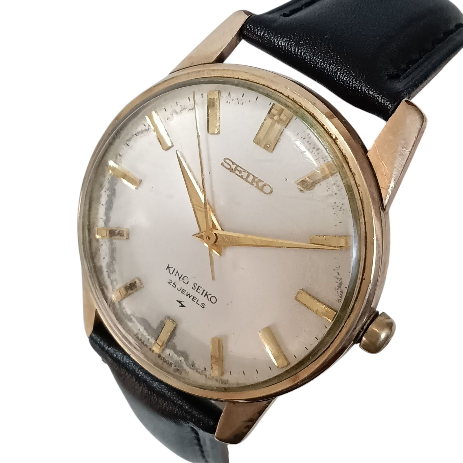 稼働品 分解掃除済み】キングセイコー25石 メンズ手巻き腕時計 初期